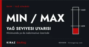 BMW yağ seviyesi minimumda veya maksimumun üzerinde uyarısı